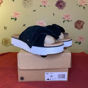 Ugg Joanie slide sandals. Lightly used (worn 2 times) with original box.